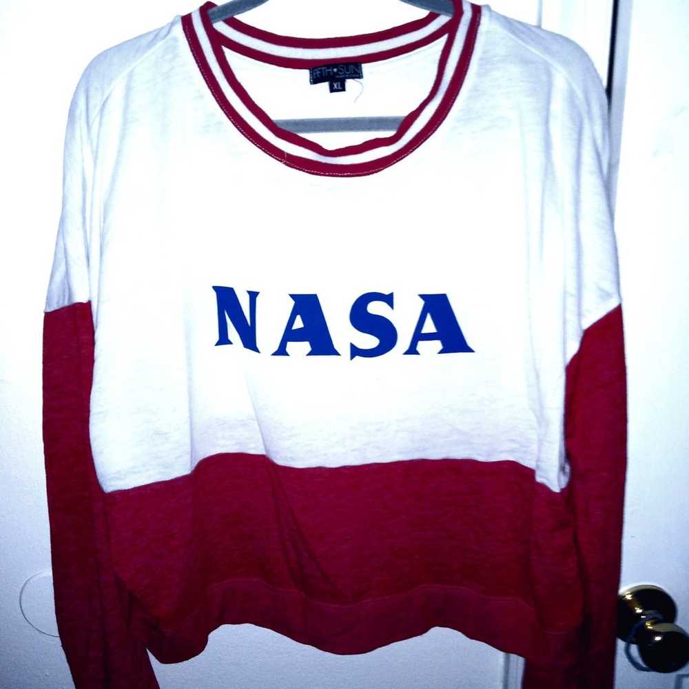 NASA womens short long sleeve top - image 1