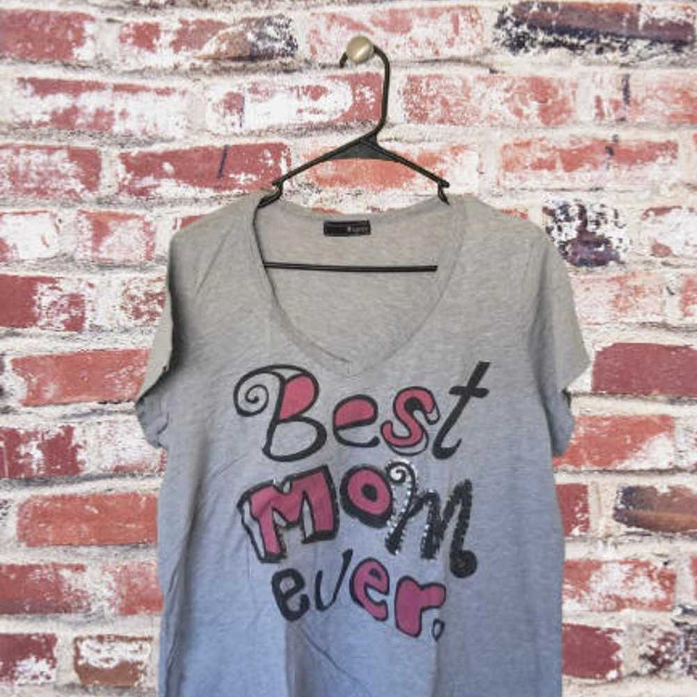 Ragzzz Womens Short Sleeve Best Mom Ever Size XL - image 1