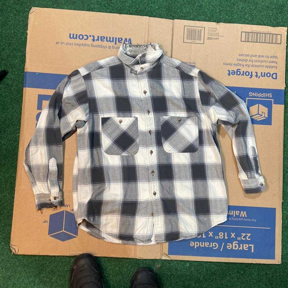 Wrangler 90s wrangler western flannel shirt - image 3