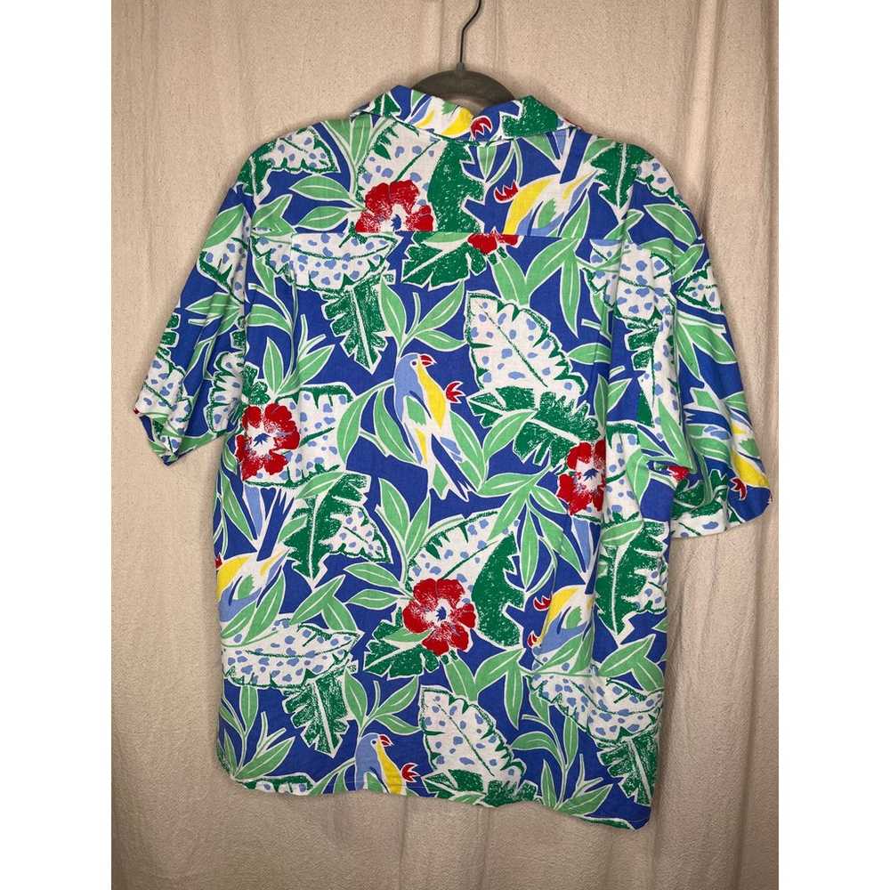 Vintage 1980s Manor House Tropical Floral Hawaiia… - image 4