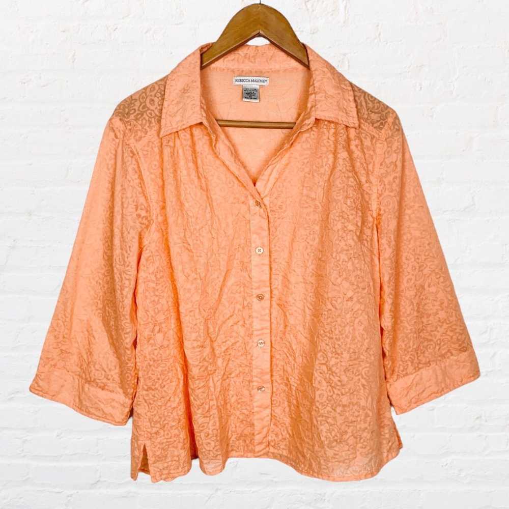 VINTAGE | Rebecca Malone Cantaloupe Orange Burnou… - image 6