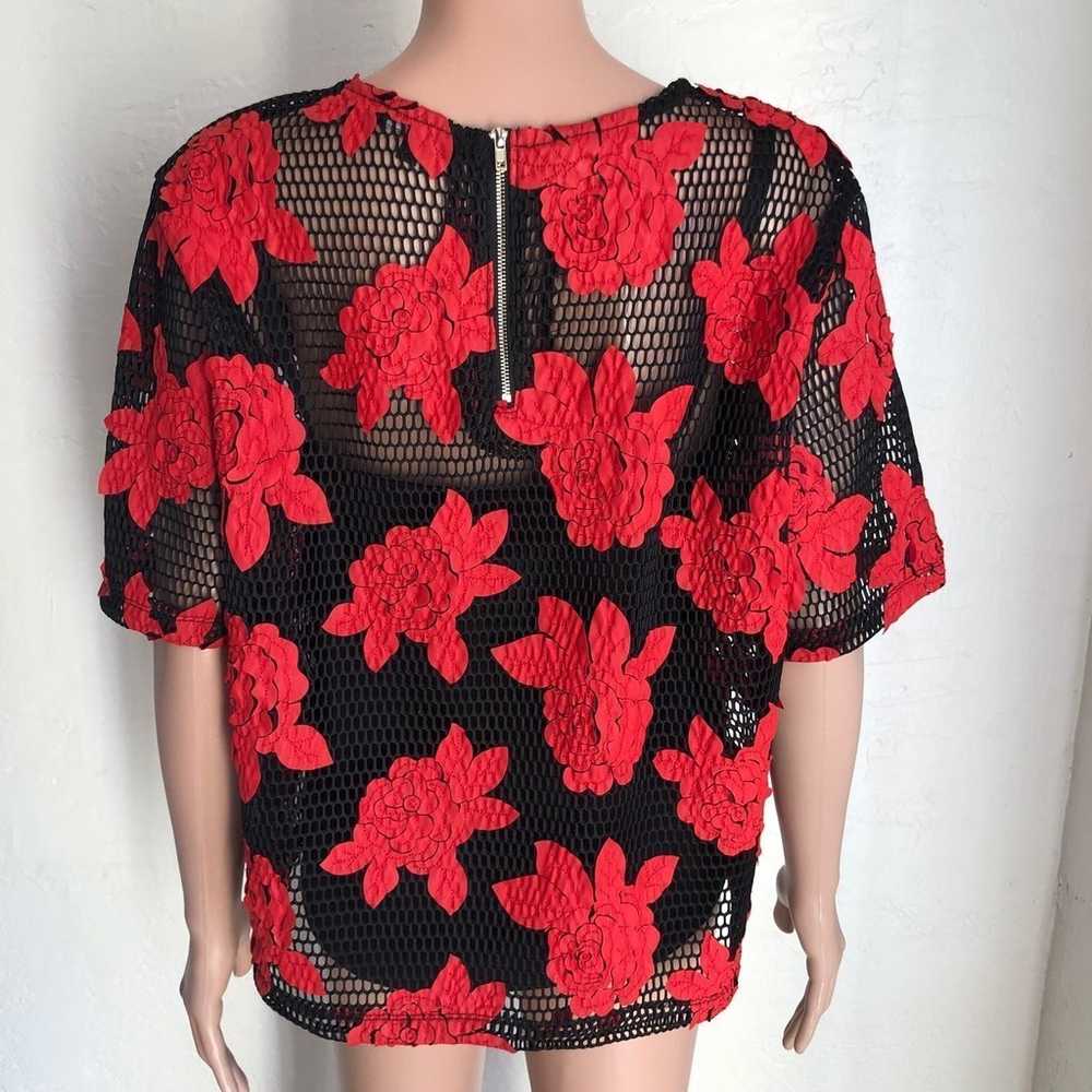 Athena Marie Retro Vintage Couture Black/Red Flor… - image 2