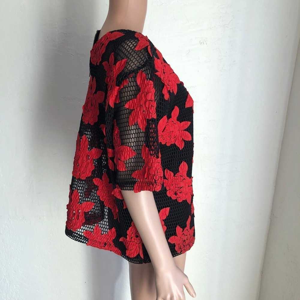 Athena Marie Retro Vintage Couture Black/Red Flor… - image 3