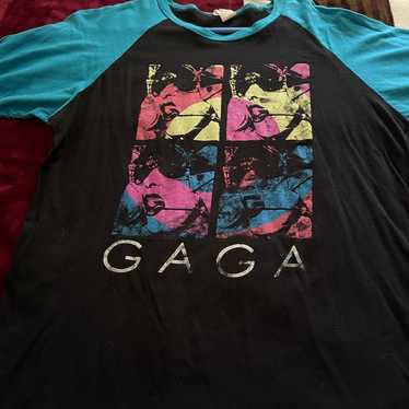 Rare vintage Lady Gaga raglan tee - image 1