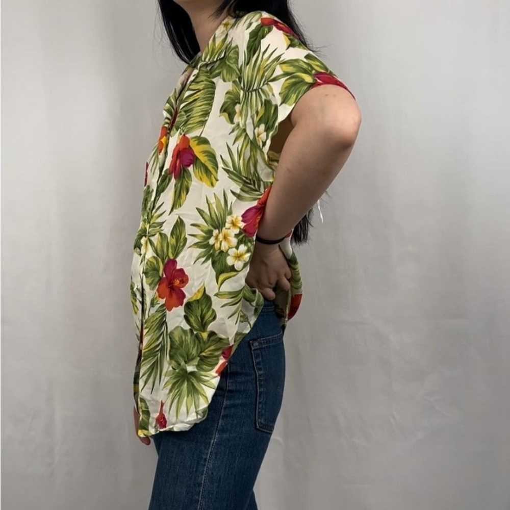 Vintage Lauren Ralph Lauren Silk Floral Hawaiian … - image 3