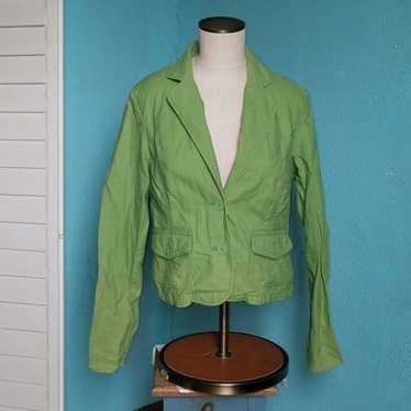 Aeropostale Blazer Aeropostale Light Green Vintage