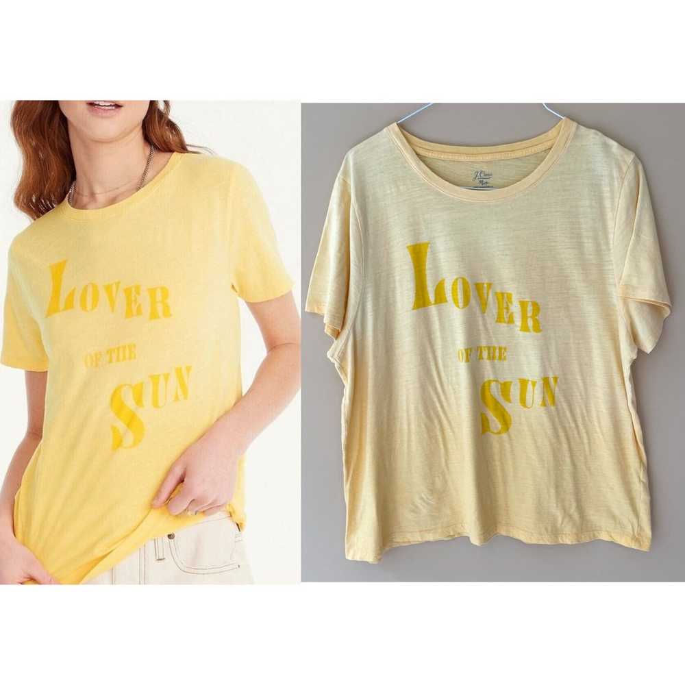 J.CREW Vintage cotton "Lover of the Sun" T-shirt - image 1