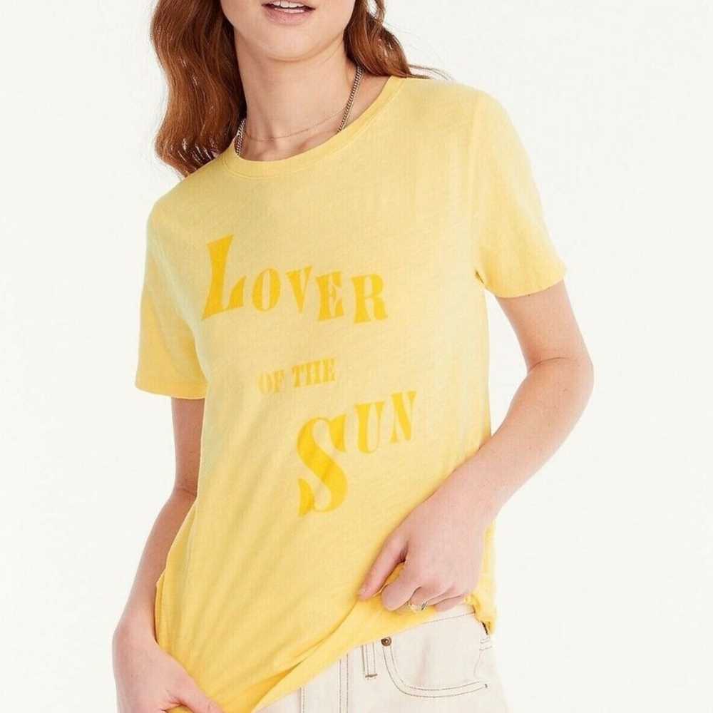 J.CREW Vintage cotton "Lover of the Sun" T-shirt - image 2