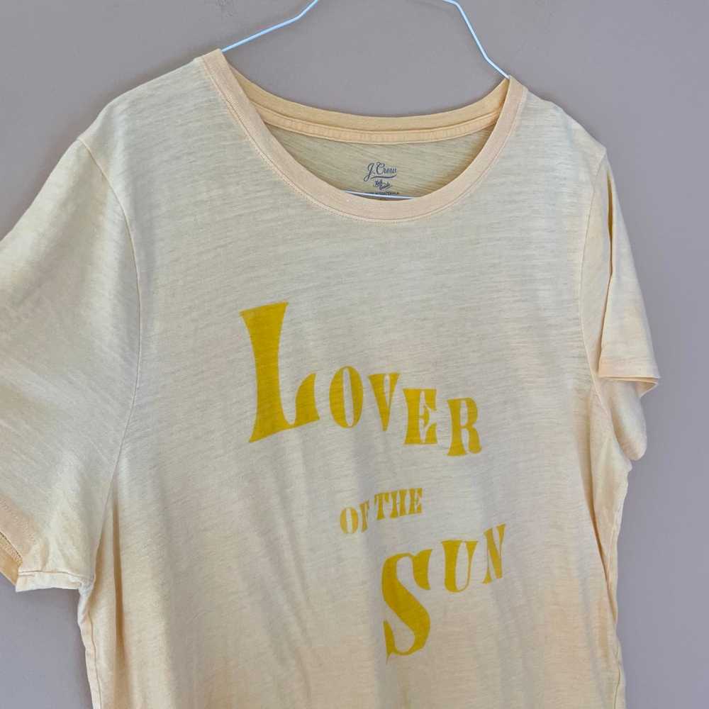 J.CREW Vintage cotton "Lover of the Sun" T-shirt - image 4