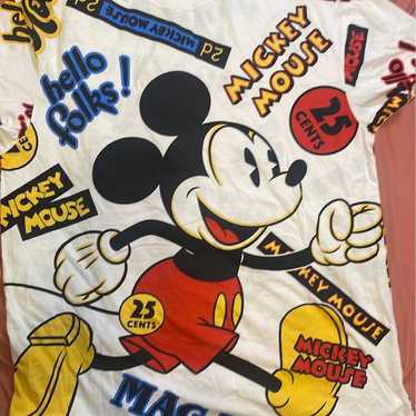 Mickey Mouse graphic magazine shirt dress - image 1