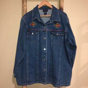 Vintage Denim Button Up Shirt - image 1