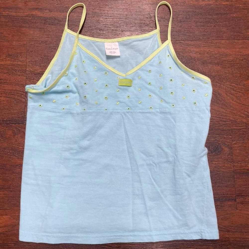 Vintage Tank Top Girls Youth Calvin Klein L - image 5