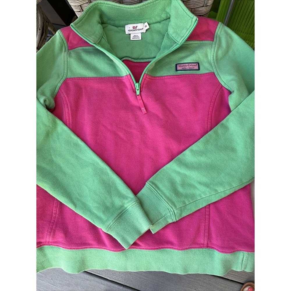 Vineyard Vines Shep Shirt Top Women’s XS Pink Gre… - image 3