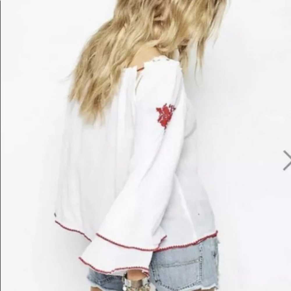 Vintage Ralph Lauren denim and supply white flowy… - image 3