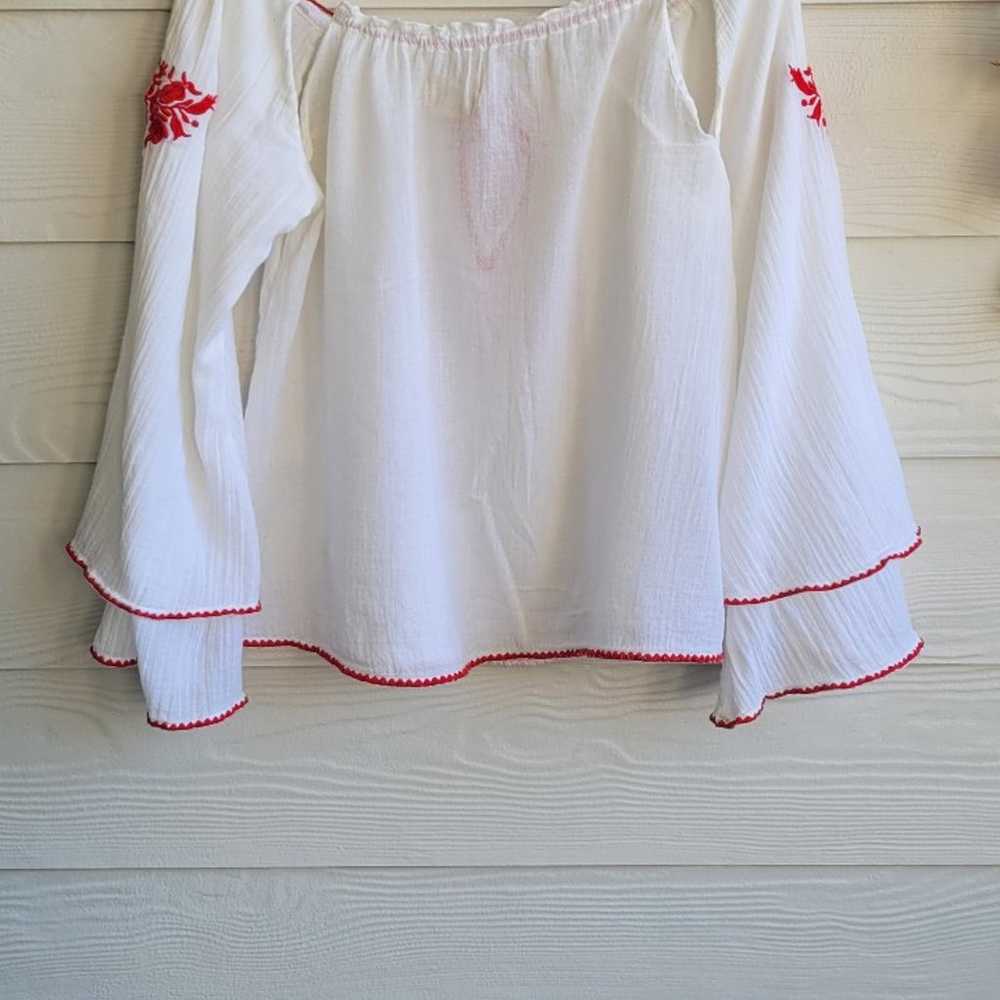 Vintage Ralph Lauren denim and supply white flowy… - image 9