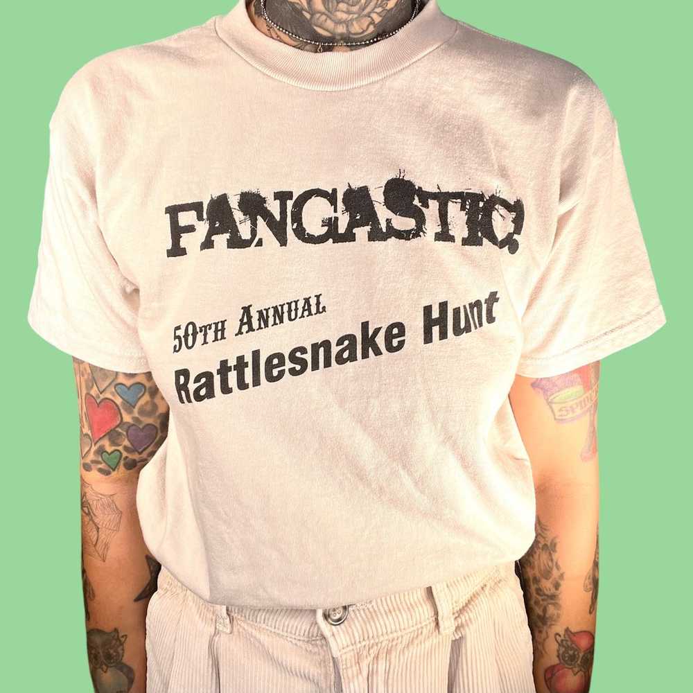 Hanes Beefy tee beige vintage graphic tee - image 3