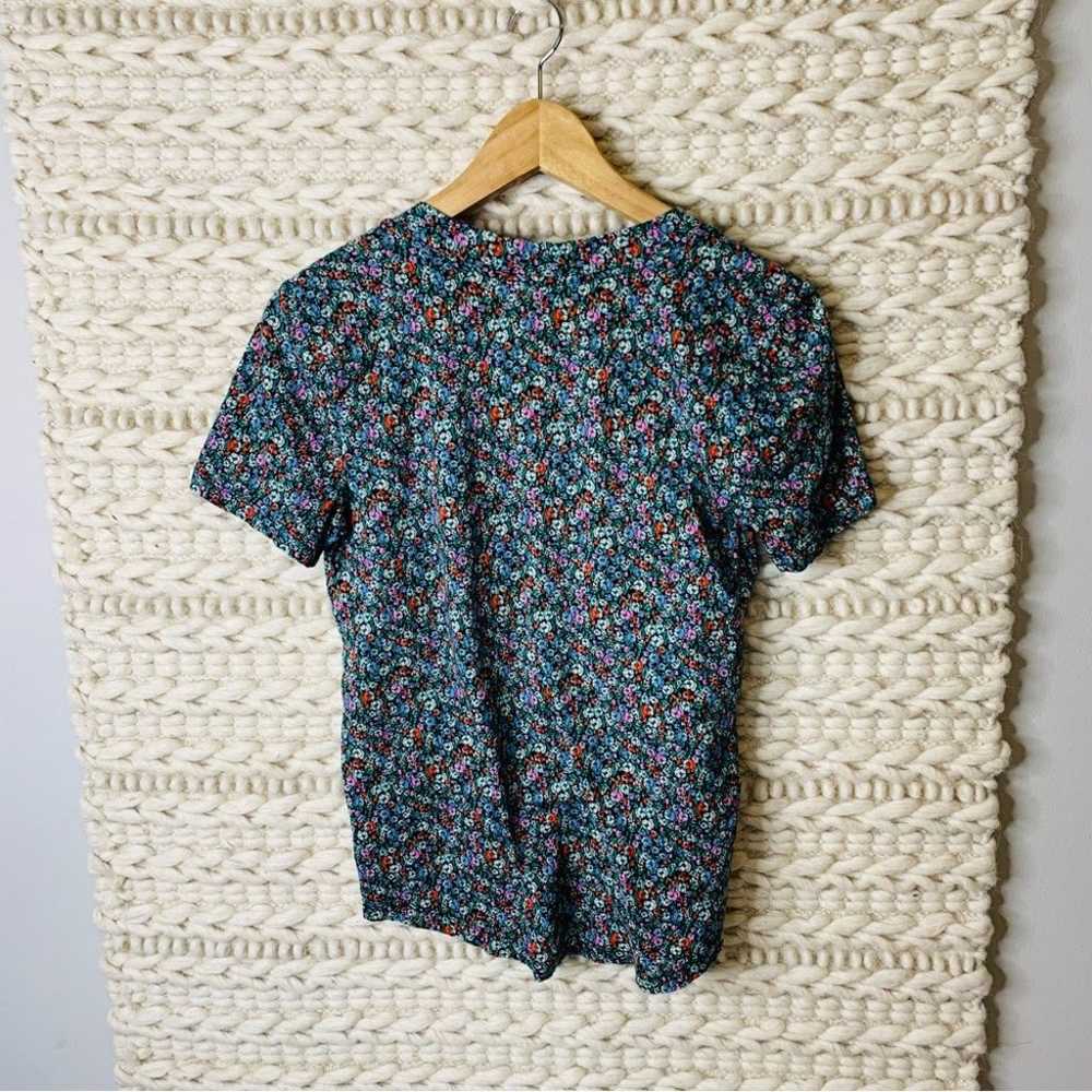 LOFT Vintage Soft Floral Print T-Shirt XS - image 6