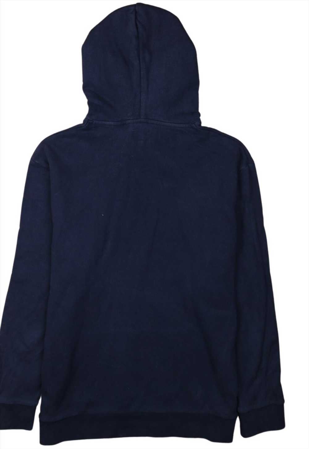 Vintage 90's Levi's Hoodie Spellout Navy Blue Lar… - image 2