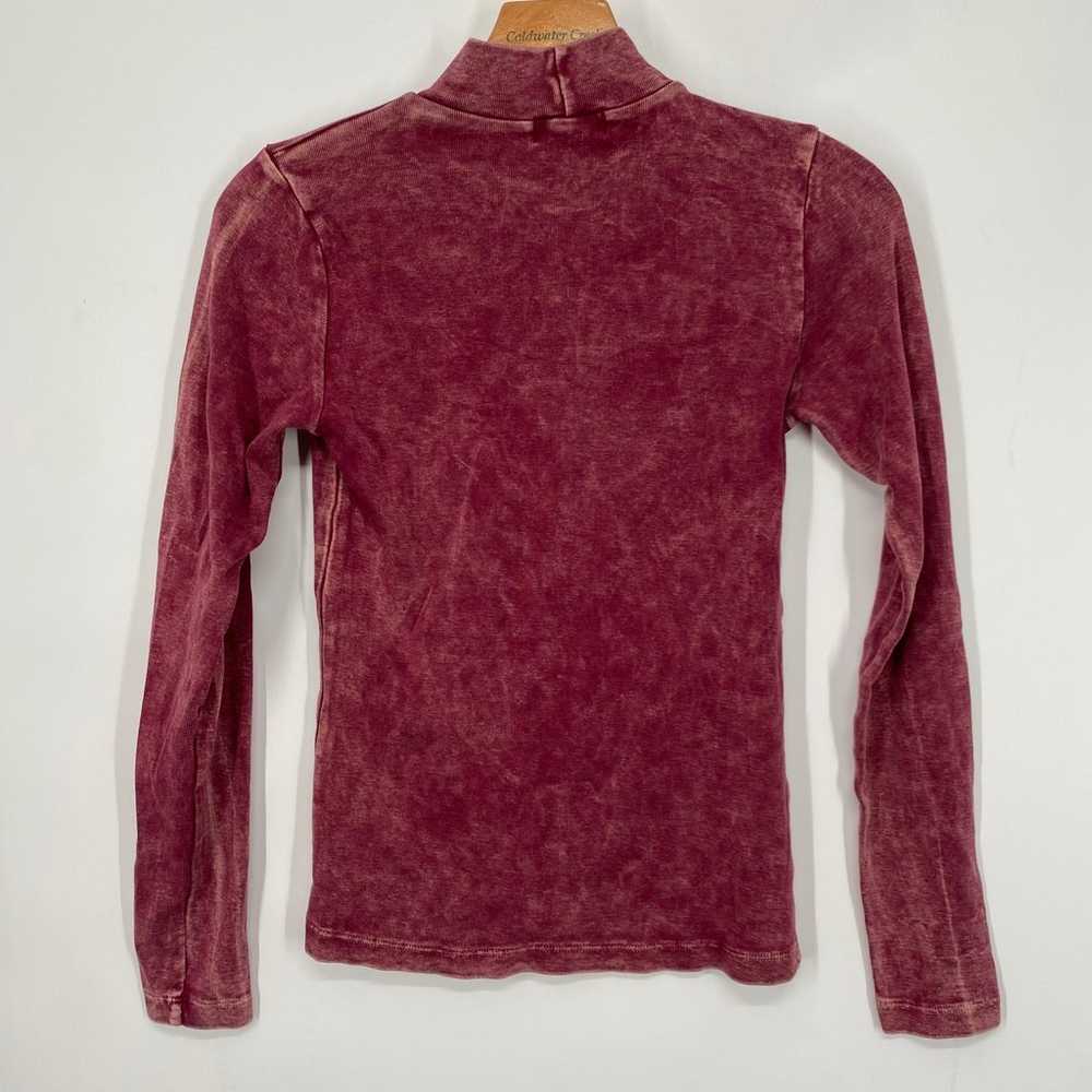 Michael Stars Ada Mineral Wash Mock Neck Top - image 4