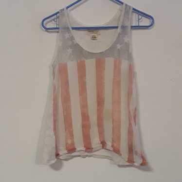 VTG. RALPH LAUREN FLAG DENIM & S XS TANK TOP - image 1