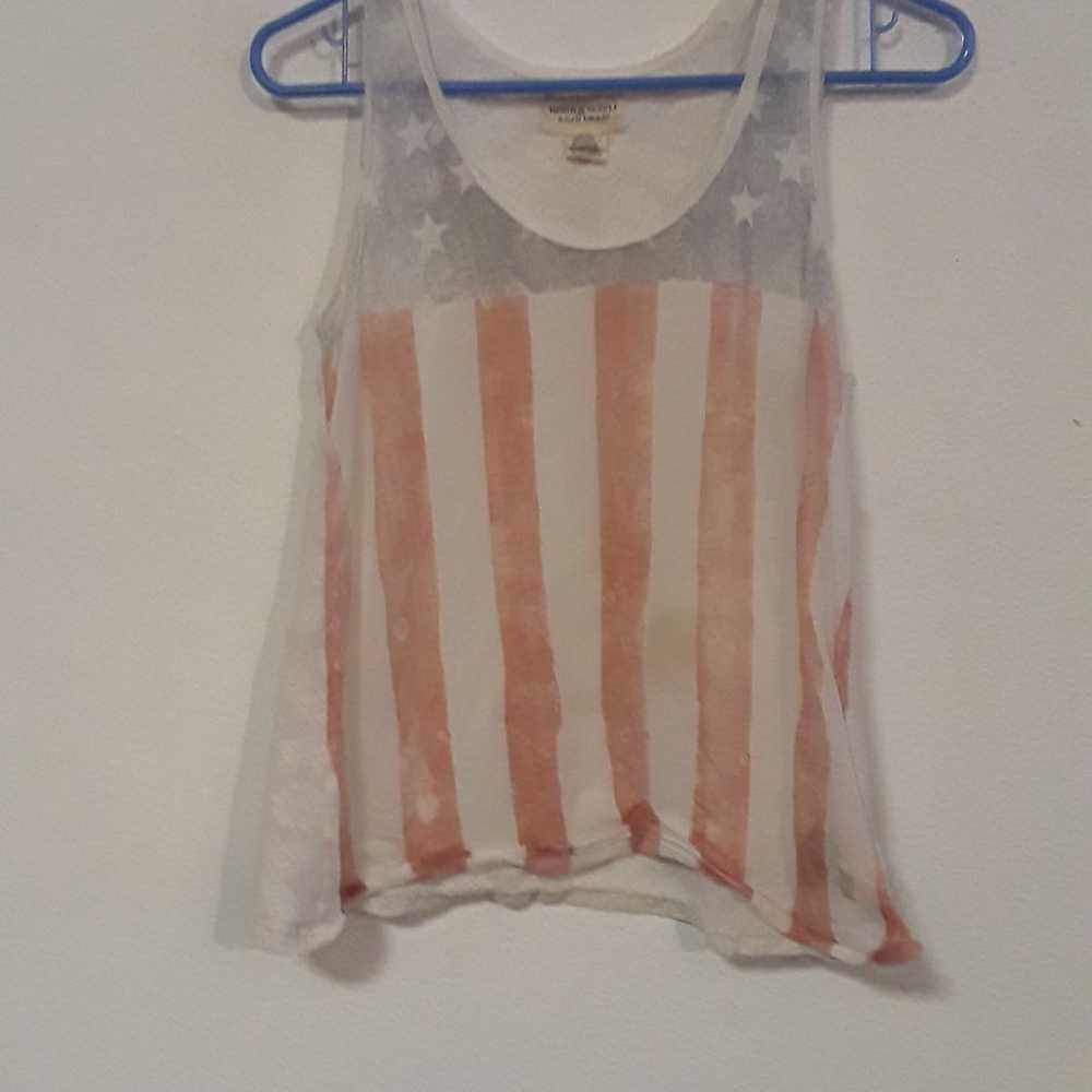 VTG. RALPH LAUREN FLAG DENIM & S XS TANK TOP - image 2