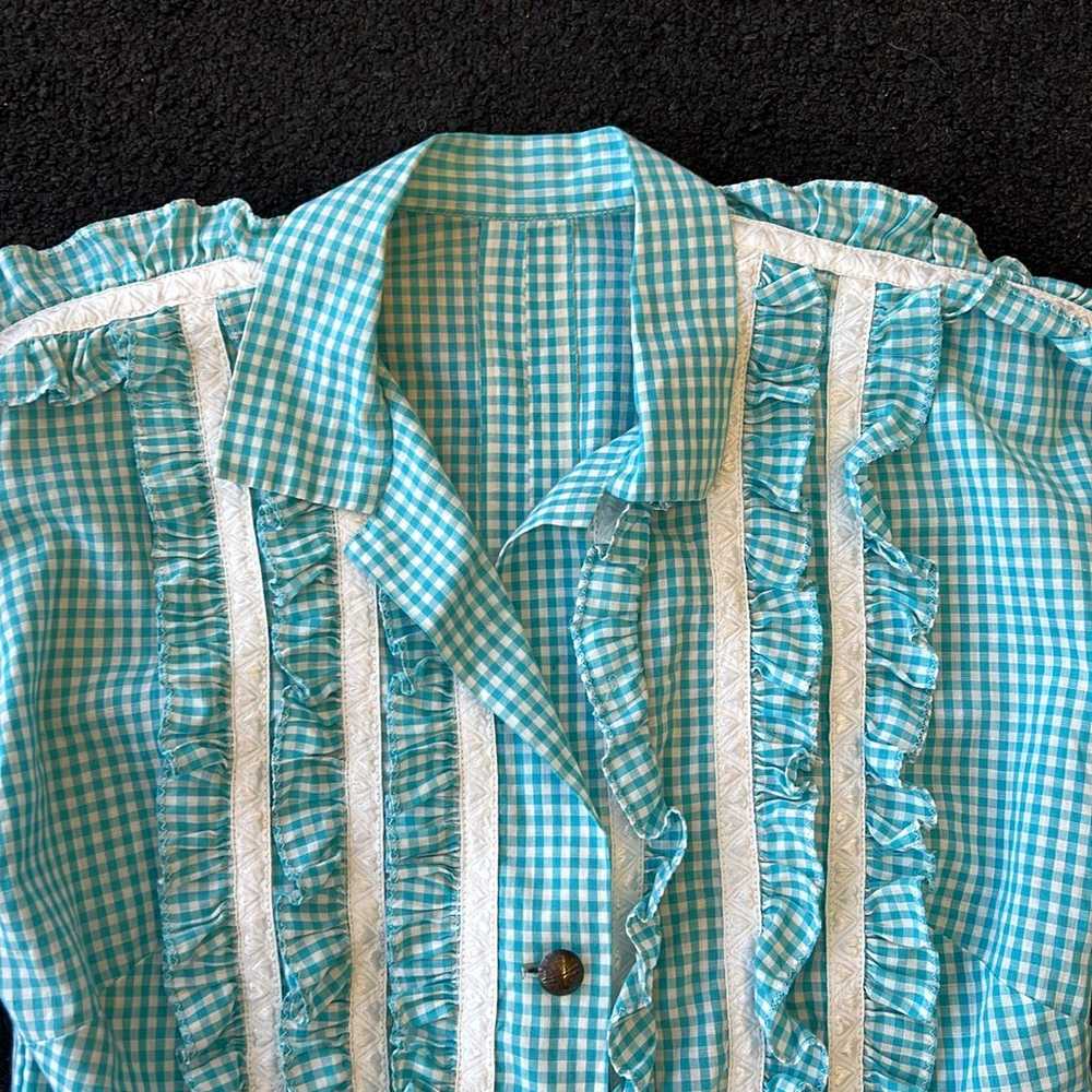 Vintage ruffle blouse - image 2