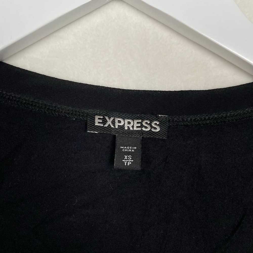 Lot of 2 Express XS Dressy Black & Gold Tank Tops… - image 4