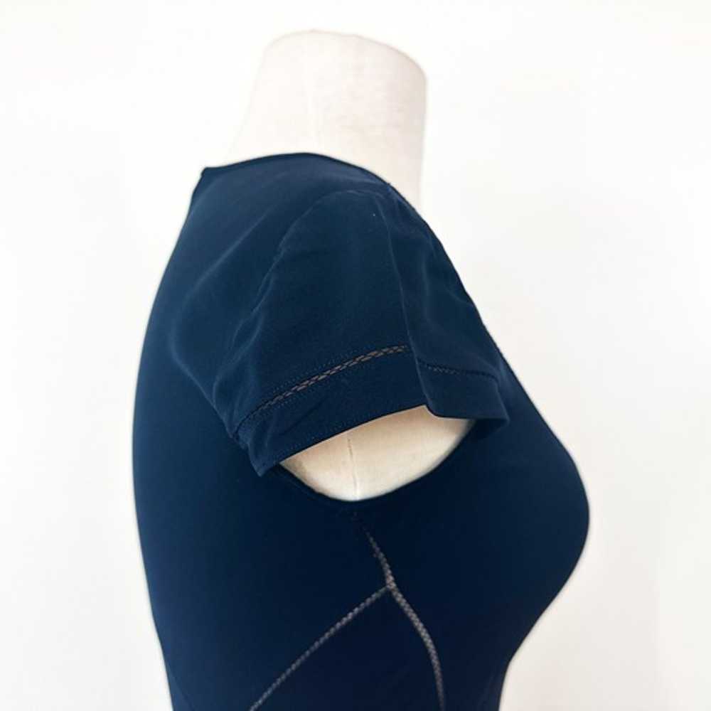 Vintage 90s-y2k Midnight Blue Silk Bias Cut DKNY … - image 5