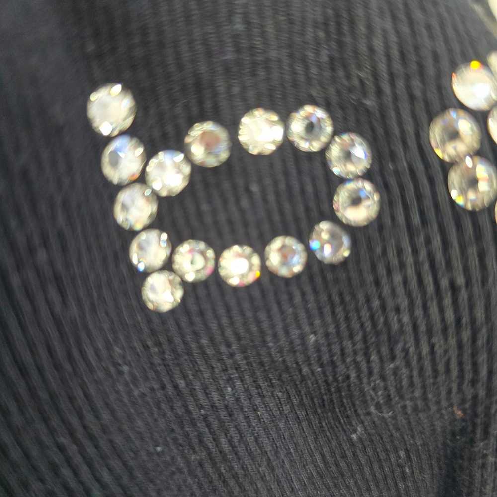 Y2K VINTAGE RHINESTONE BLING BEBE OFF THE SHOULDE… - image 12