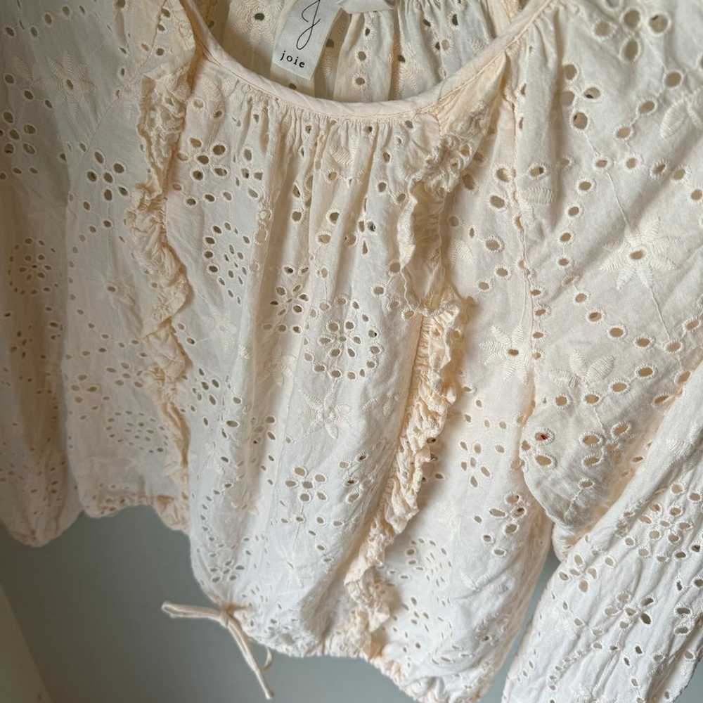 Women’s Joie Cream Eyelet Crop - image 3