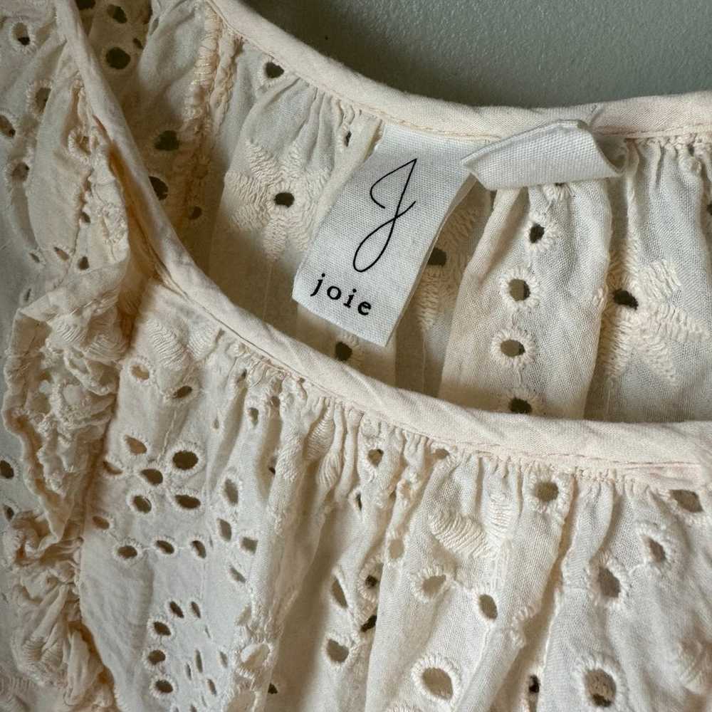 Women’s Joie Cream Eyelet Crop - image 4