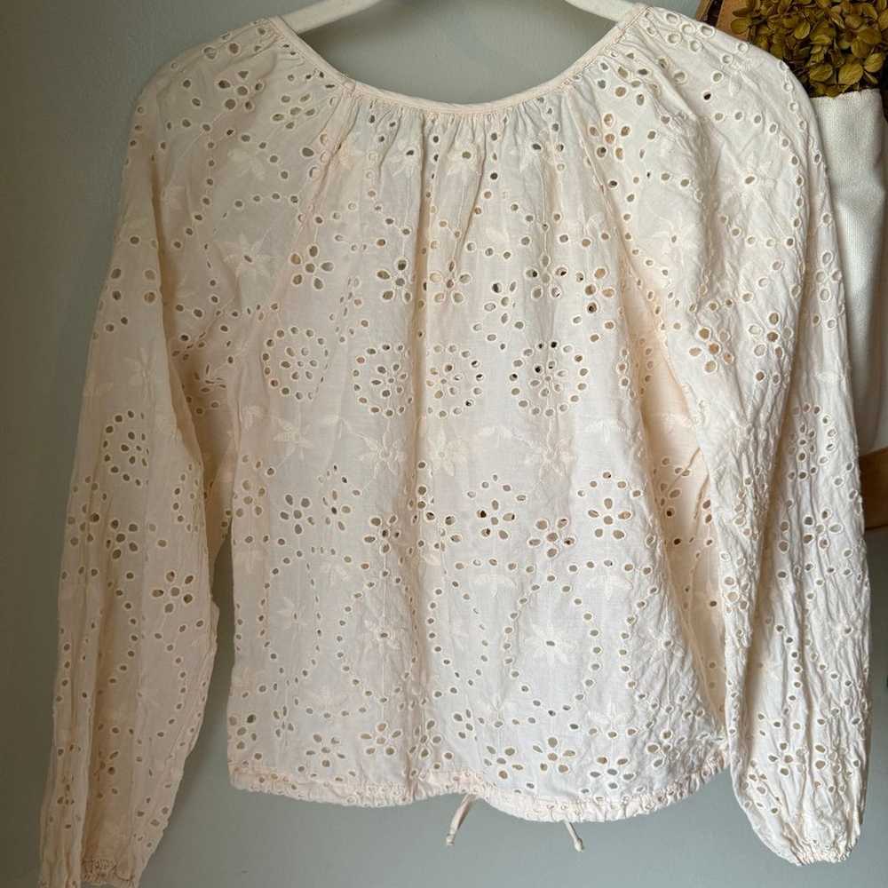 Women’s Joie Cream Eyelet Crop - image 8