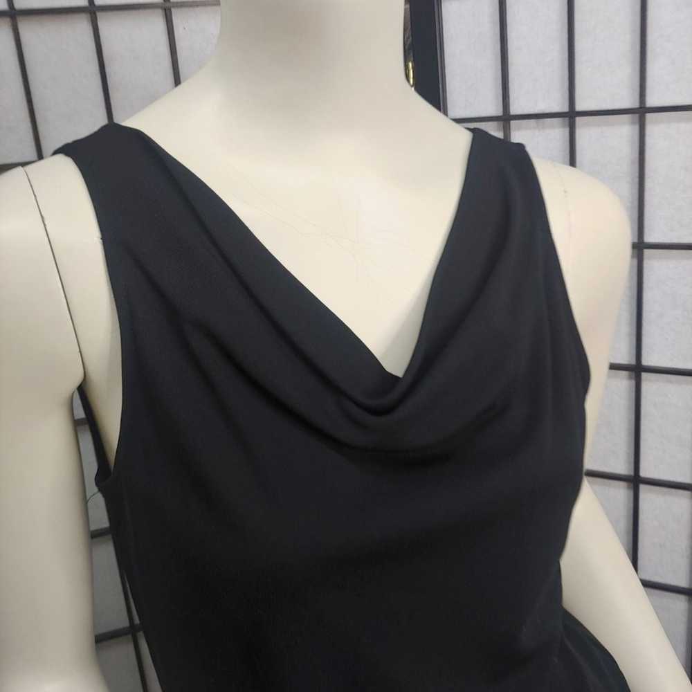 DKNY petite black cowl tank blouse - image 11