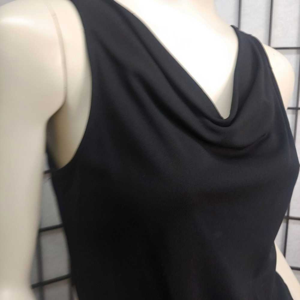 DKNY petite black cowl tank blouse - image 2