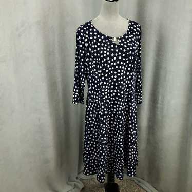 Susan Graver Susan Graver Dress Womens Large Blue 