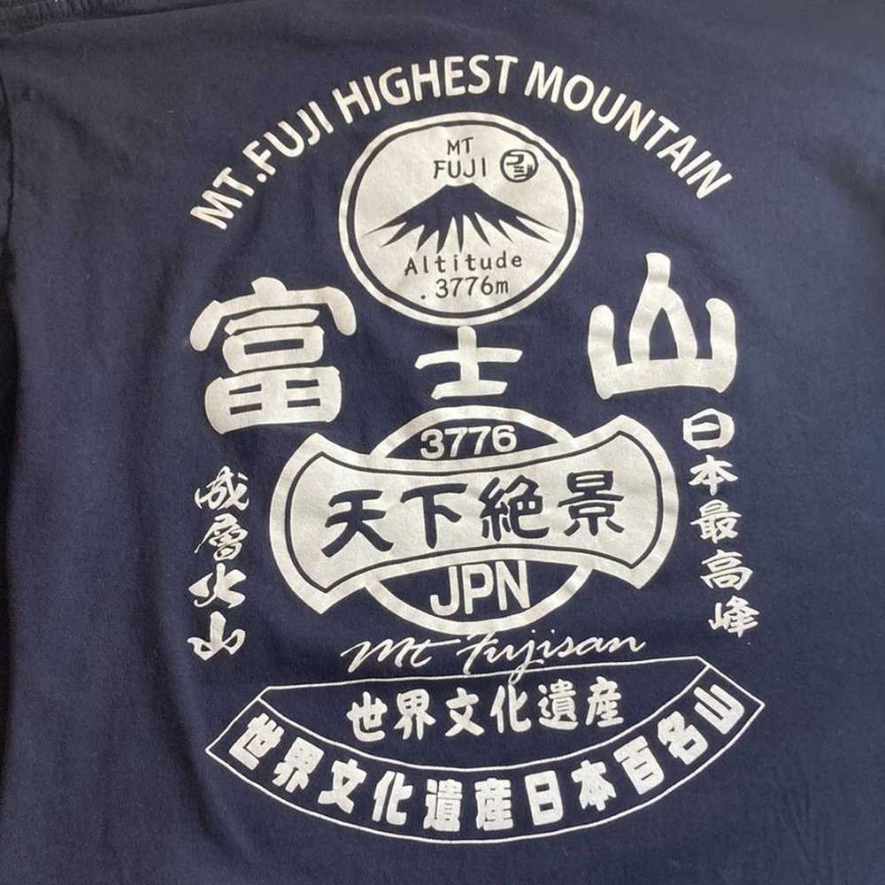 Vintage Mt. Fuji Delawear Navy Blue & White T Shi… - image 11