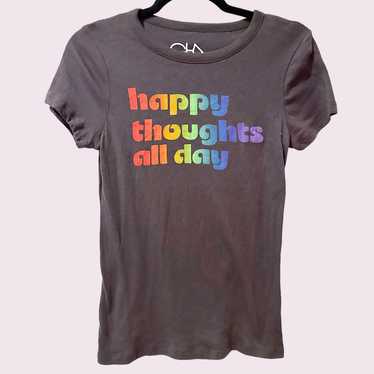 Happy thoughts retro graphic tee - image 1