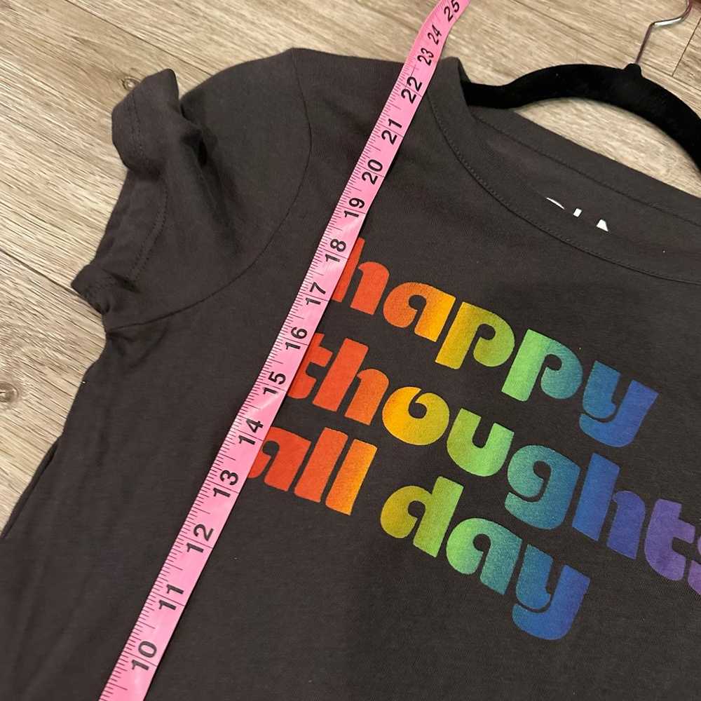 Happy thoughts retro graphic tee - image 2