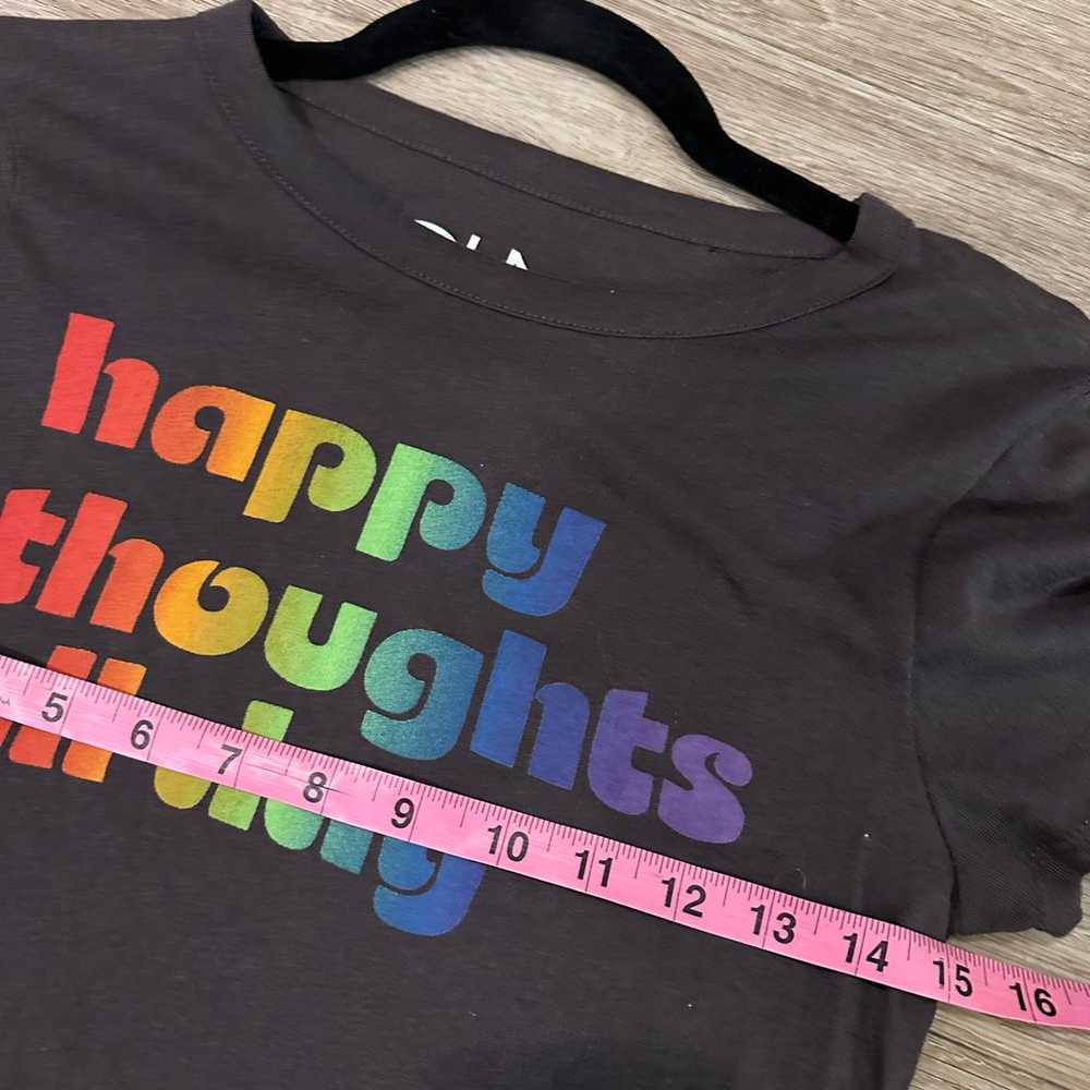 Happy thoughts retro graphic tee - image 3