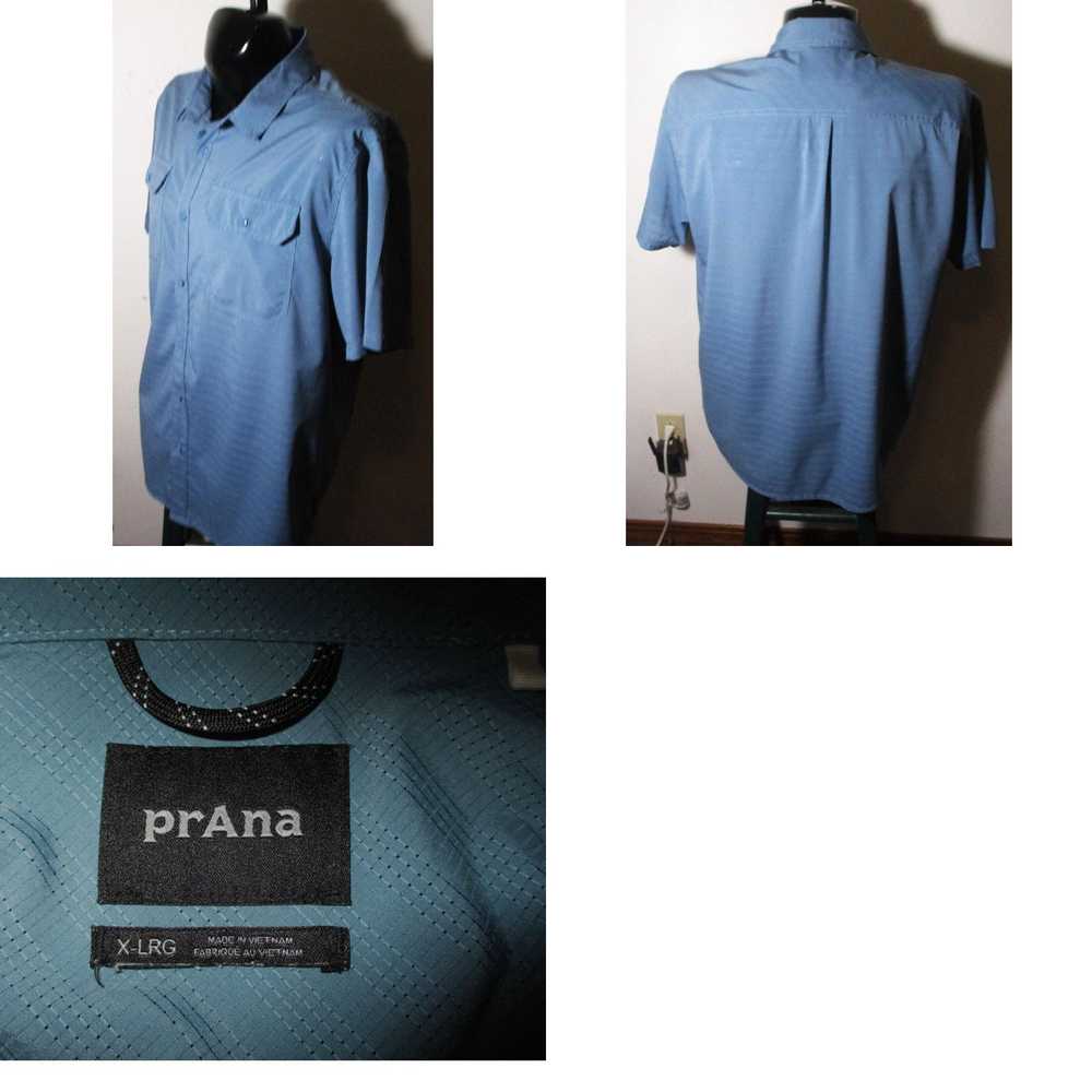 Prana Men's PRANA Blue Short Sleeve Button Shirt … - image 4