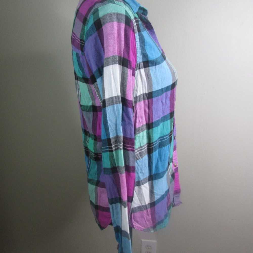 American Eagle Vintage Boyfriend Plaid Shirt S Bu… - image 10