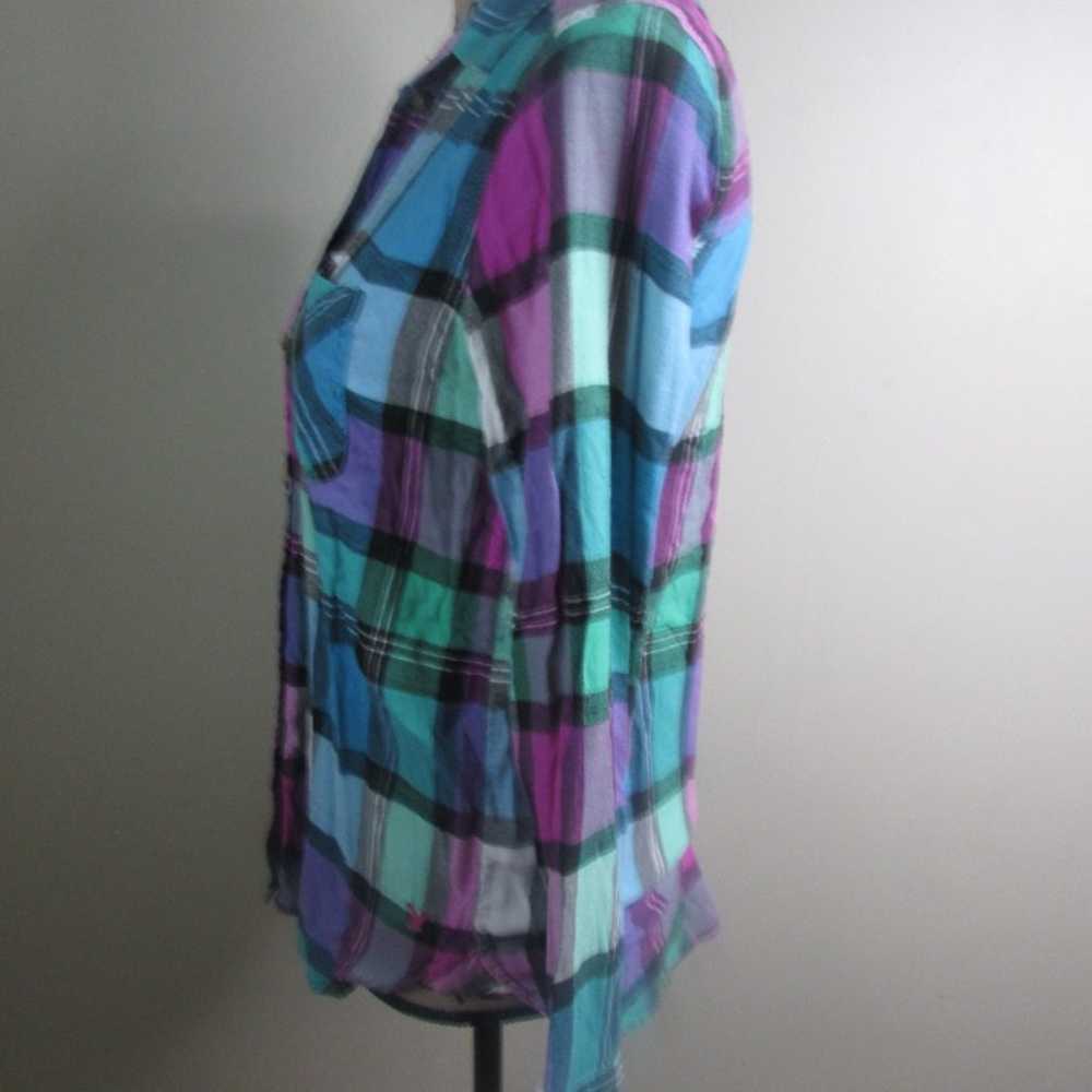 American Eagle Vintage Boyfriend Plaid Shirt S Bu… - image 6