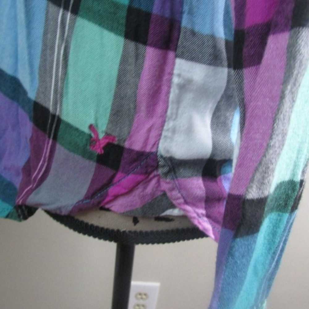 American Eagle Vintage Boyfriend Plaid Shirt S Bu… - image 7