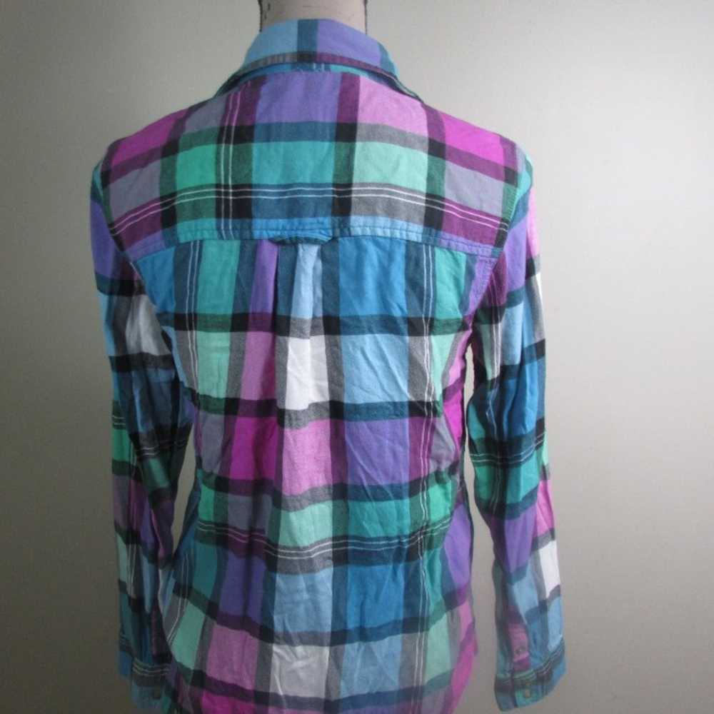 American Eagle Vintage Boyfriend Plaid Shirt S Bu… - image 9