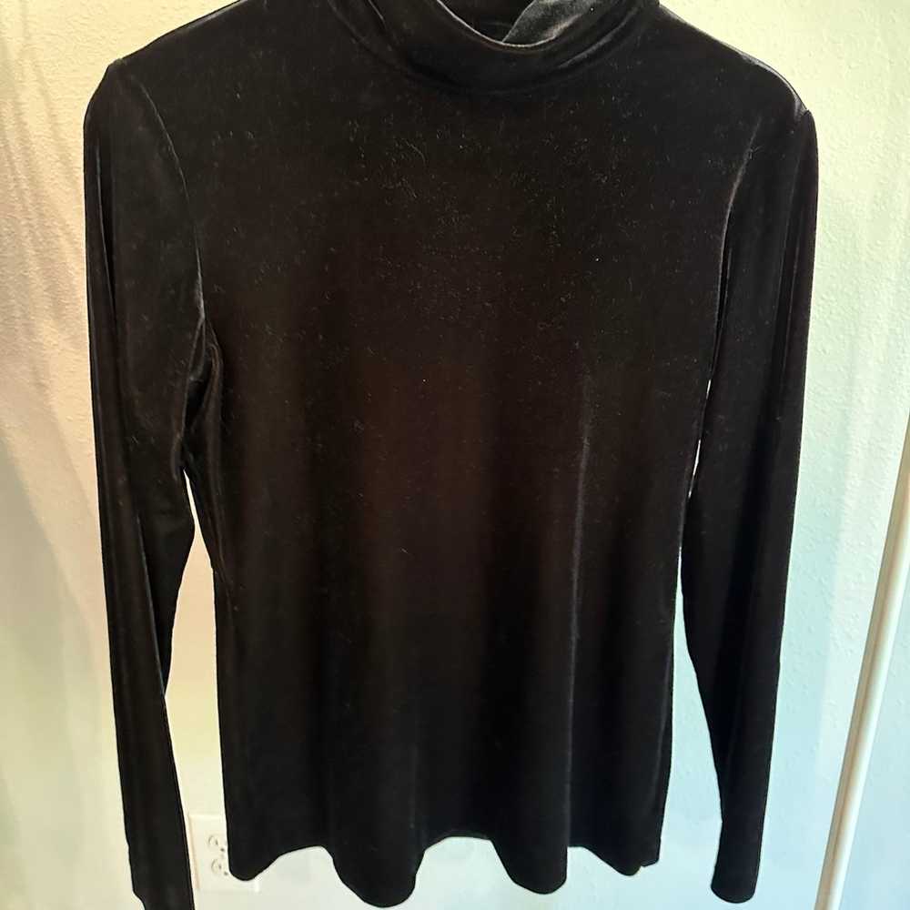 Vintage Coldwater Creek Black Turtleneck Womens S… - image 4