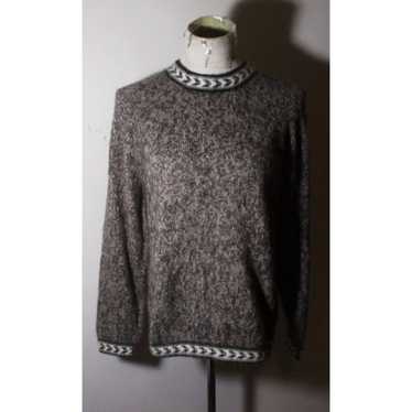 Vintage Women's Taupe Mohair Wool Long Sleeve Swe… - image 1