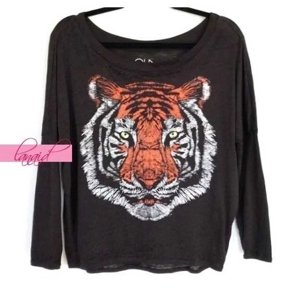 Chaser Vintage Jersey Tiger Long Sleeve Tee Off-T… - image 3