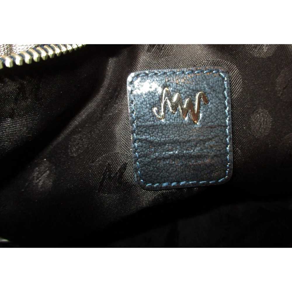 Vintage Women's MONSAC Blue Genuine Leather Shoul… - image 4