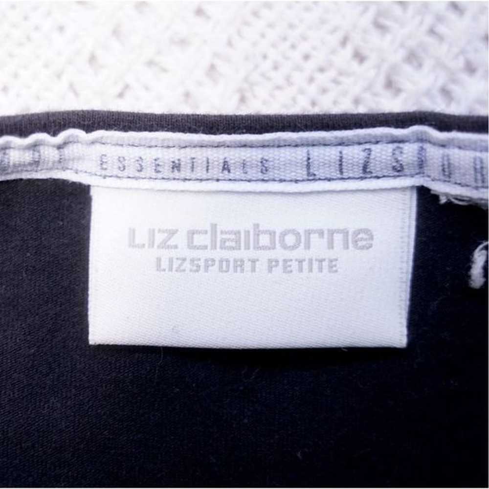 Vintage 00s Liz Claiborne Black Square Neck Top - image 5