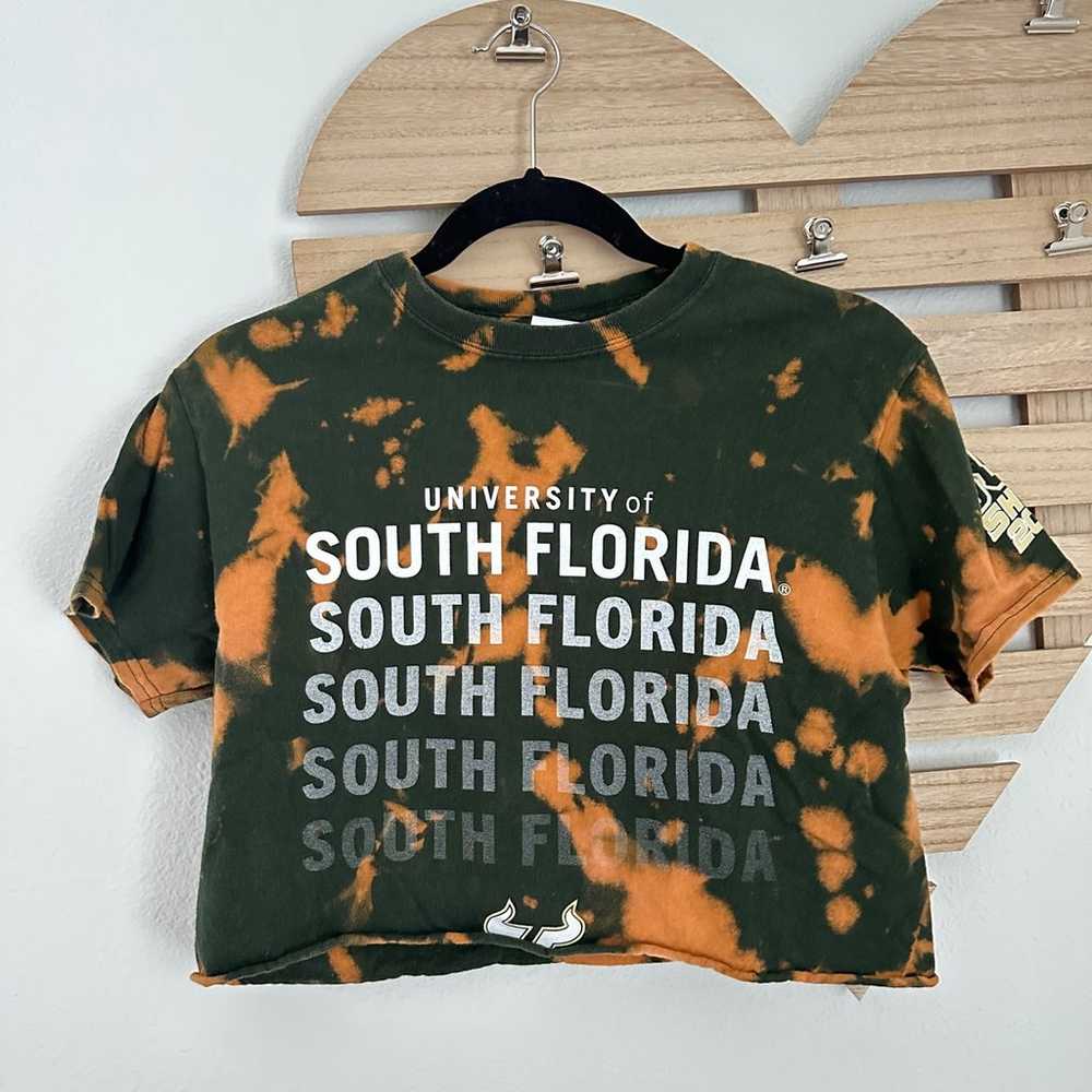 Tie Dye Vintage University of South Florida Cropp… - image 1